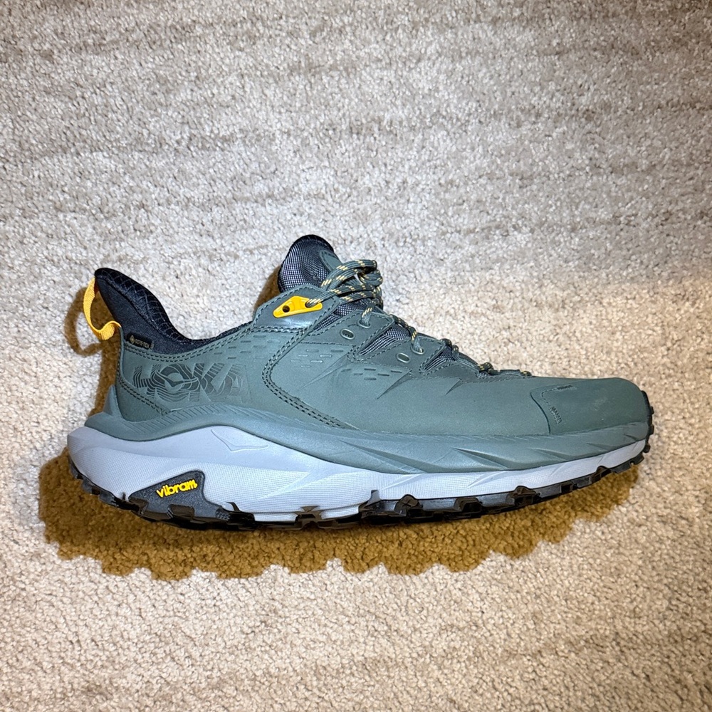 Hoka Kaha 2 GTX Men's Athletic Shoes - Green and Yellow